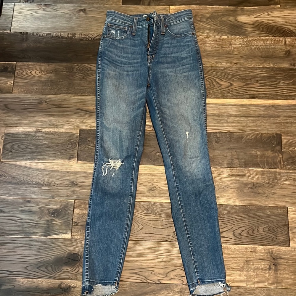 Madewell curvy high rise skinny jeans